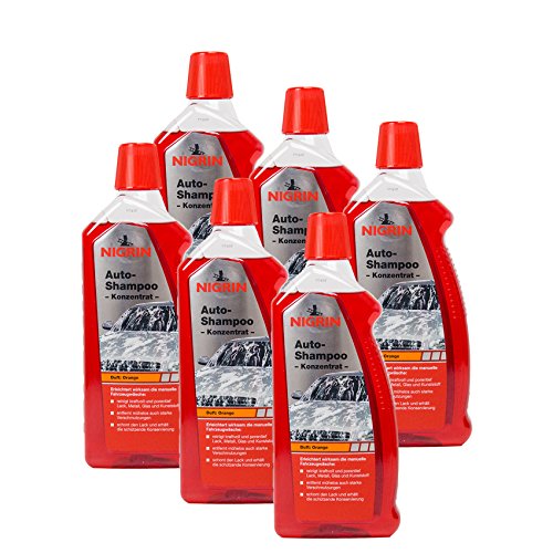 6x NIGRIN 73920 Auto-Shampoo Konzentrat 1 Liter
