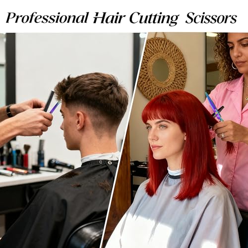 professional hair cutting shears65 inch barber hair cutting scissors sharp blades hairdresser haircut for womenmenkids japanese stainless steel