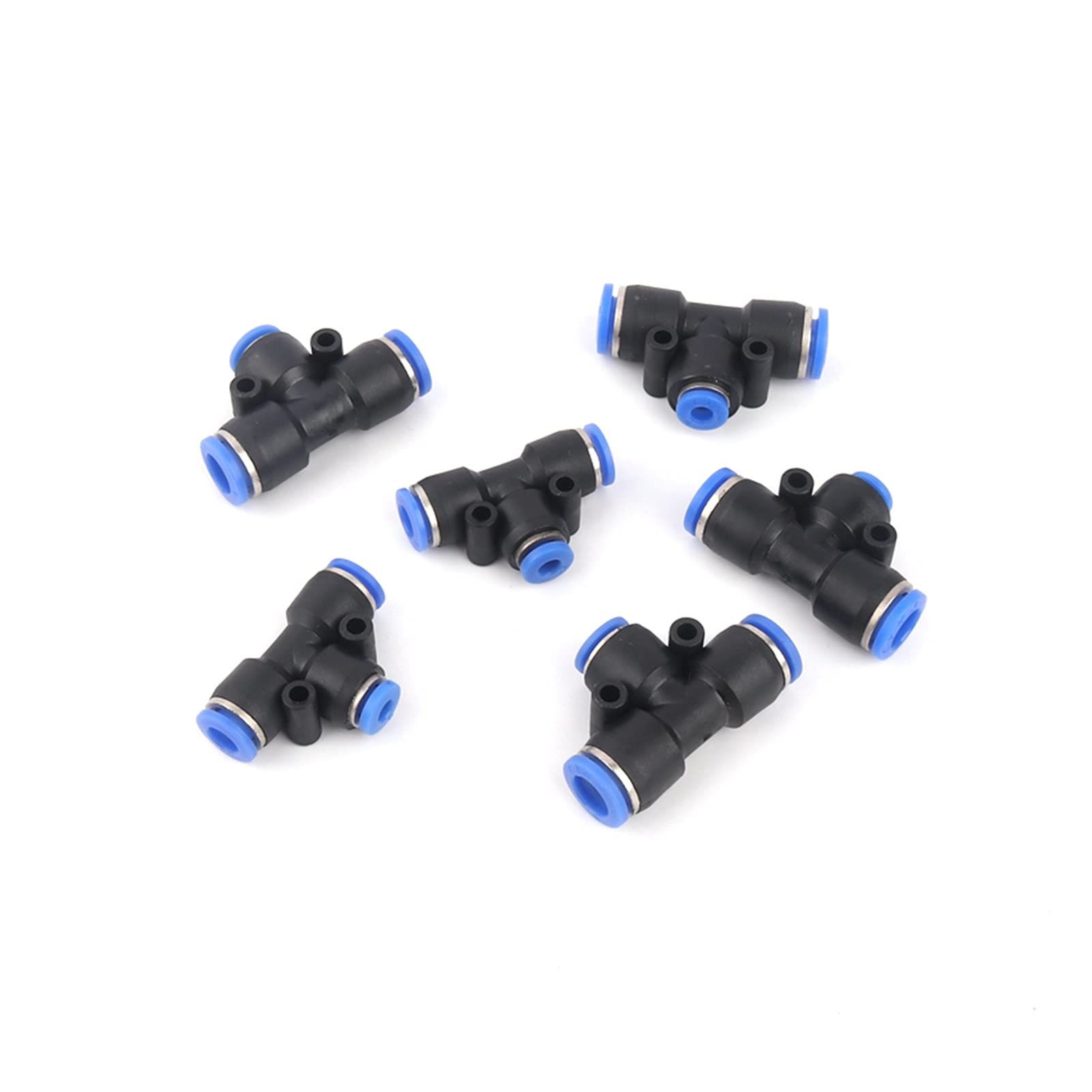 Zubehör für Tropfbewässerungssysteme für den Garten 50 Verringerung des T-Shirts mit hohem Druckschlauch Schnellgelenk-Kunststoff-T-Stück-Adapter Pneumatisches Luftschlauchgelenk (Color : 6 4)
