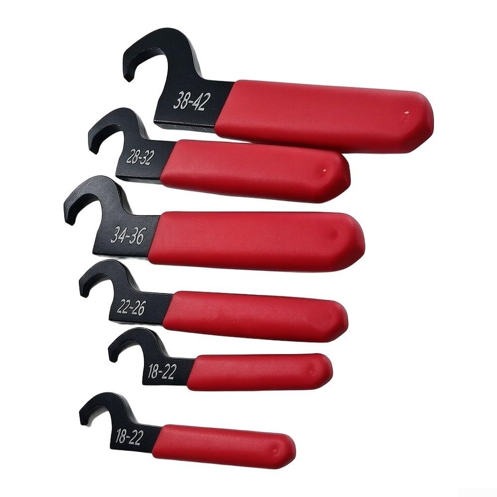 Juego de Llaves Combinadas para acero Carbono Mango Antideslizante para Tuercas Redondas Kit para herramienta Mecánica 28x11x3cm(5 pcs)
