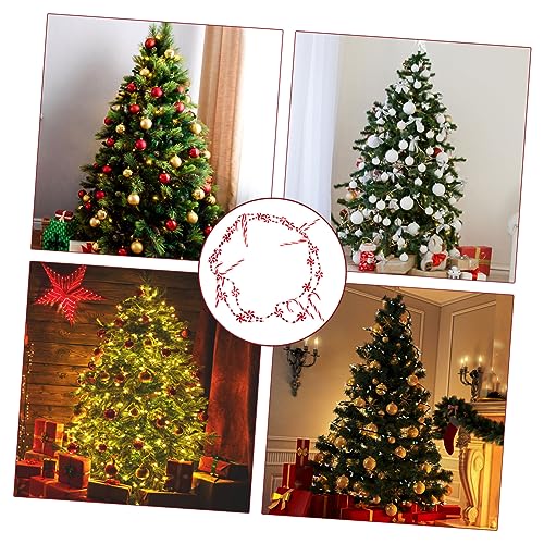 Guirnalda de perlas blancas SHINEOFI con diseño de bastón para un árbol de Navidad elegante 7