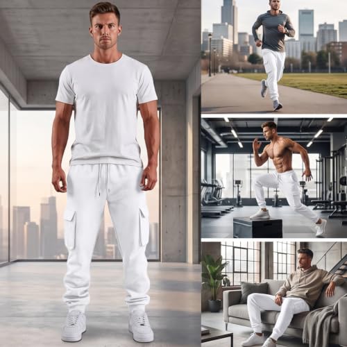 Cargo Pants for Men Casual Loose Fit Straight Leg Pants Hiking Pant - image 6