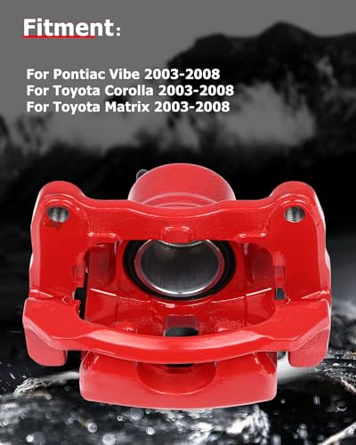 Image of cciyu 19B2698 19B2699 Front Left & Right Brake Calipers With Bracket For Pontiac For Vibe 2003-2008,For Toyota For Corolla 2003-2008,For Toyota For Matrix 2003-2008