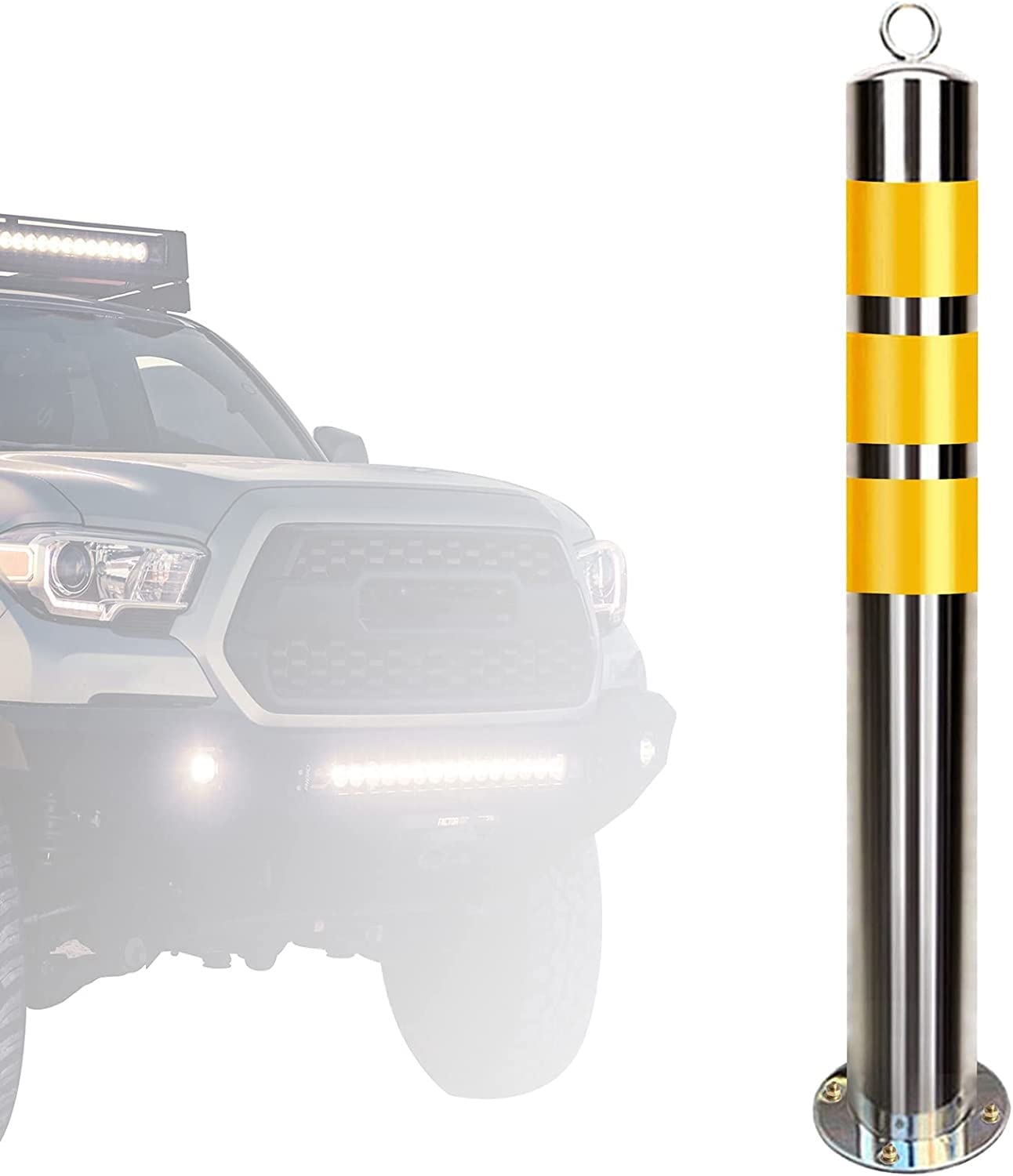 Borne de sécurité parking anti-corrosion 80cm pour sécuriser l'accès voiture