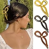NAISIER Große Haarklammern, große Schmetterling-Haarspangen für Damen, 13 cm, Haarspangen für dickes Haar, Gelee-Clip, Bananen-Klauen-Clips, rutschfest, größere Haar-Accessoires für Mädchen, 3 Stück