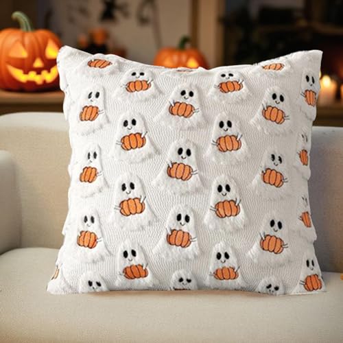 Housses de coussin d'automne finitions soignées pour lit - 4