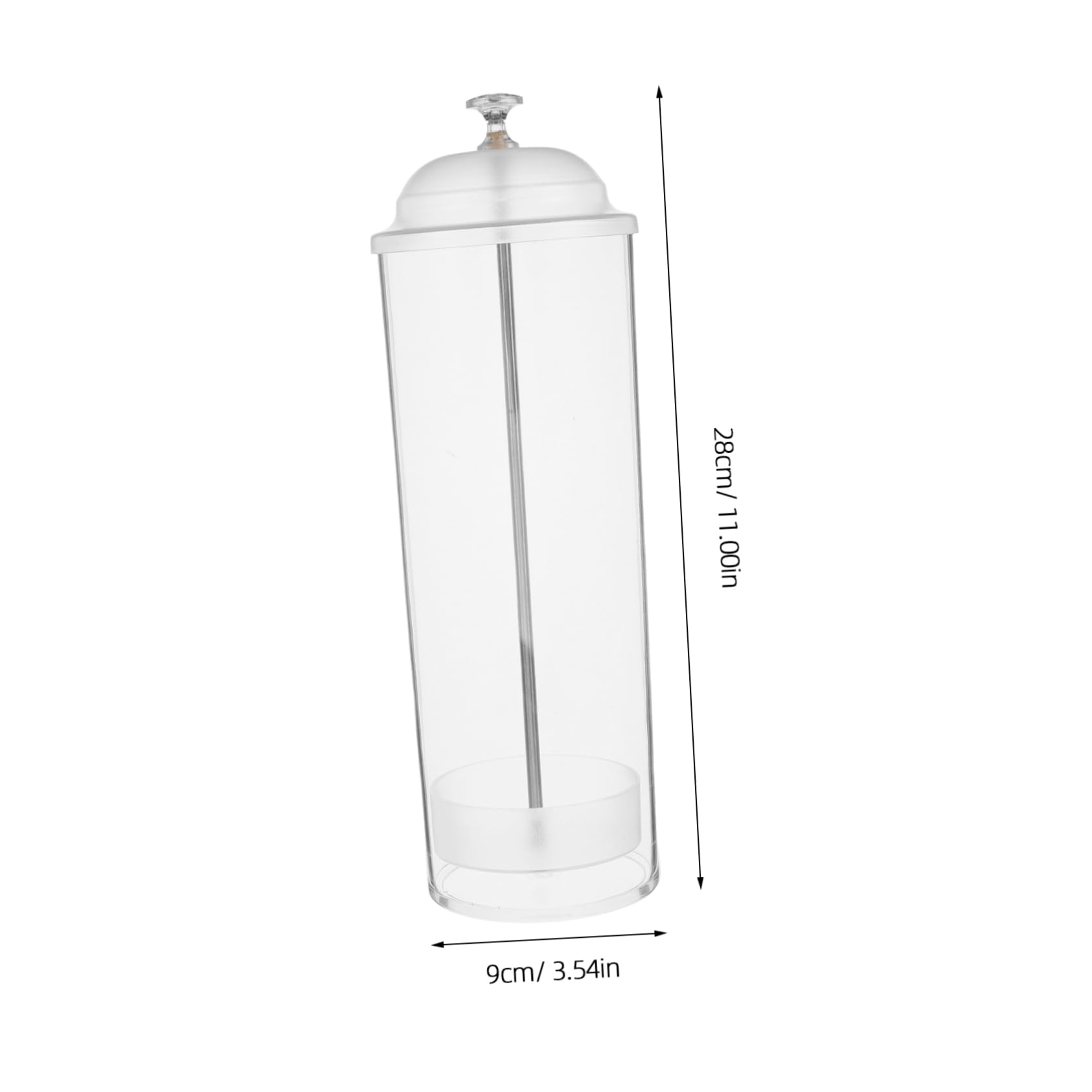 GRIRIW Straw Holders for Counter Plastic Straw Holder with Lid Straw Dispenser for Pencils Drawer