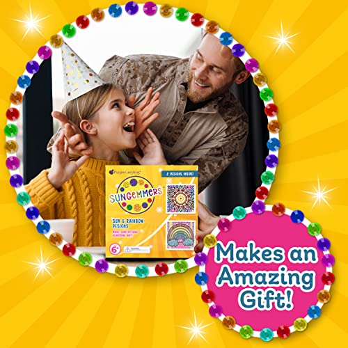 PURPLE LADYBUG SunGemmers Sonnenfänger Diamant-Malset – Geschenke für Mädchen im Alter von 6 7 8 9 10 Jahren – DIY… – Bild 6