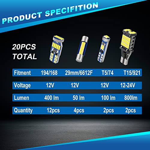 Kit de luces LED interiores para Toyota Tundra 2007-2021 miniatura 2