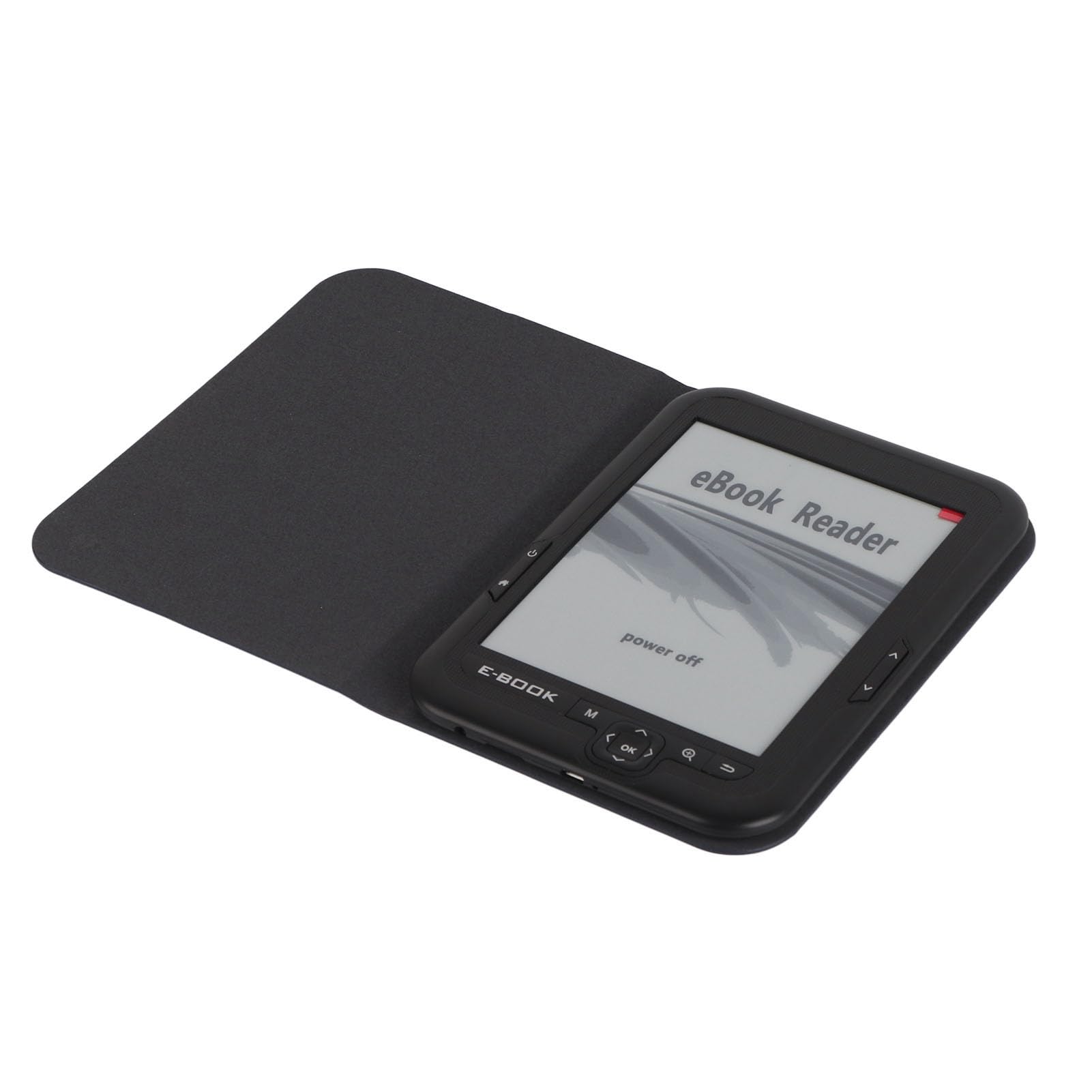 Lettore Ebook Schermo da 6 Pollici 300 DPI, 16 GB 16 Scala di Grigi, Batteria 1400 MAh 7500 Giri di Pagina, Supporto 29 Lingue, per Spostamenti in Viaggio e Lettura Notturna (8G)