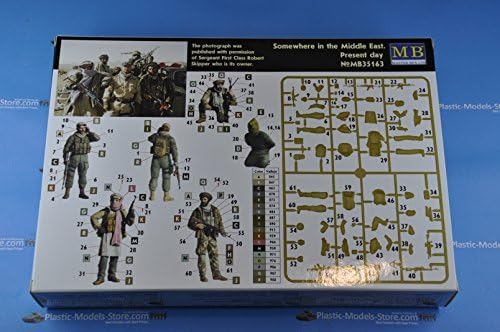 US Special Forces with Taliban Prisoner Present day 5fig. 1/35 Master Box 35163