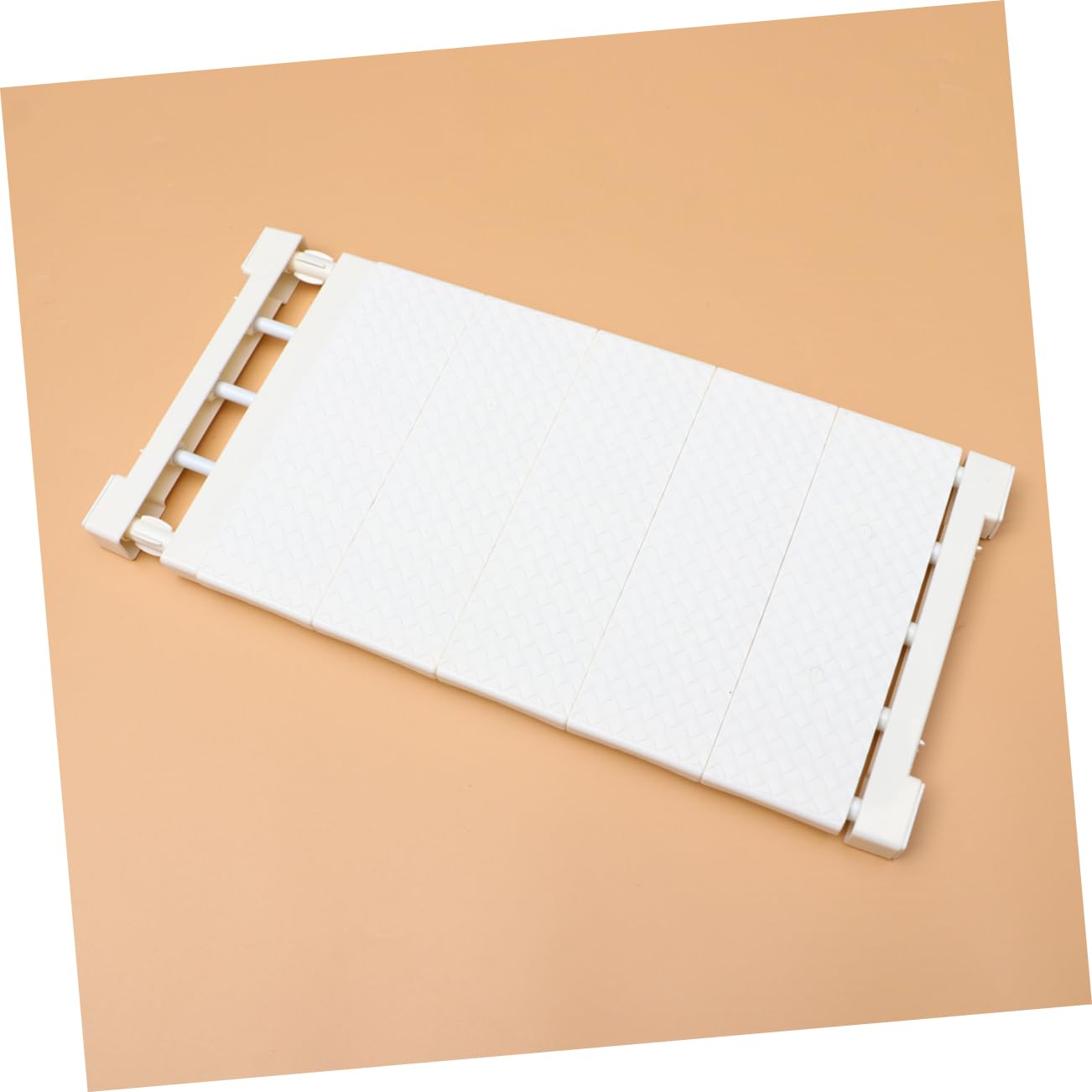 Outanaya Adjustable Shelf Divider for Closet Organization Plastic Wardrobe Separators Sturdy Storage Rack for Wardrobe Cabinet Kitchen and Bathroom White