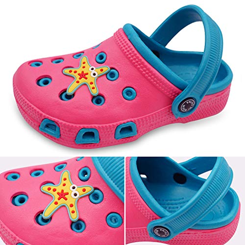 Image of Toddler Little Kids Clogs Slippers Sandals, Non-Slip Girls Boys Clogs Slide Lightweight Garden Shoes Slip-on Beach Pool Shower Slippers