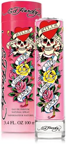 Ed Hardy Women's Perfume Fragrance by Christian Audigier, Eau De Parfum, 3.4 Fl Oz