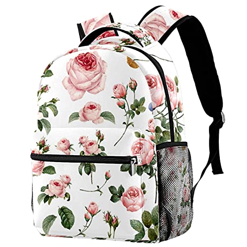 Sac à dos voyage cabine fleurs roses pour vos weekends urbains et vacances