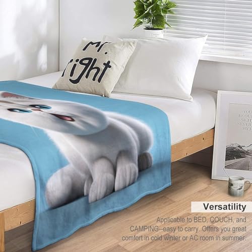 Couverture chat douce 130x180 cm pour lit et canapé - 7