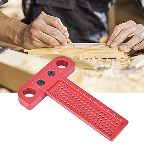 Régua de riscador de posicionamento de furo de calibre de riscadura durável para projetos de marcena