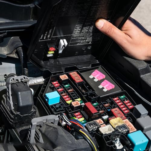 Kit de 25 fusibles automotrices mini de bajo perfil para auto, camión, bote y RV - PRETYZOOM XRW0555FH19CA56A miniatura 7