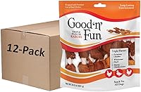 Vista 35 de Good'N'Fun - Brochetas de cuero crudo de triple sabor para perros