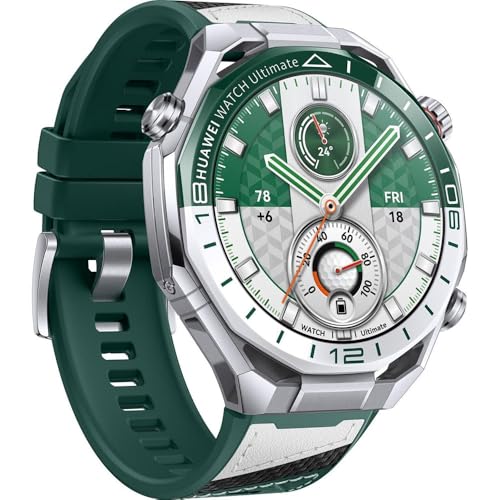 Image of HUAWEI WATCH Ultimate 2 Smart Watch, Pro Golf Performance, 150-Meter Diving Watch, Sonar-based Underwater Communication, X-TAP Technology, eSIM Cellular Calling, Green