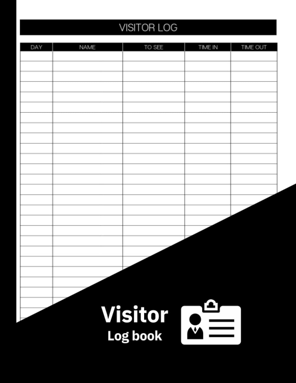 Visitor Log Book: log hotel: out of office book: Office, Hotels and More, Contact Tracing Log Book, Track and Trace Book