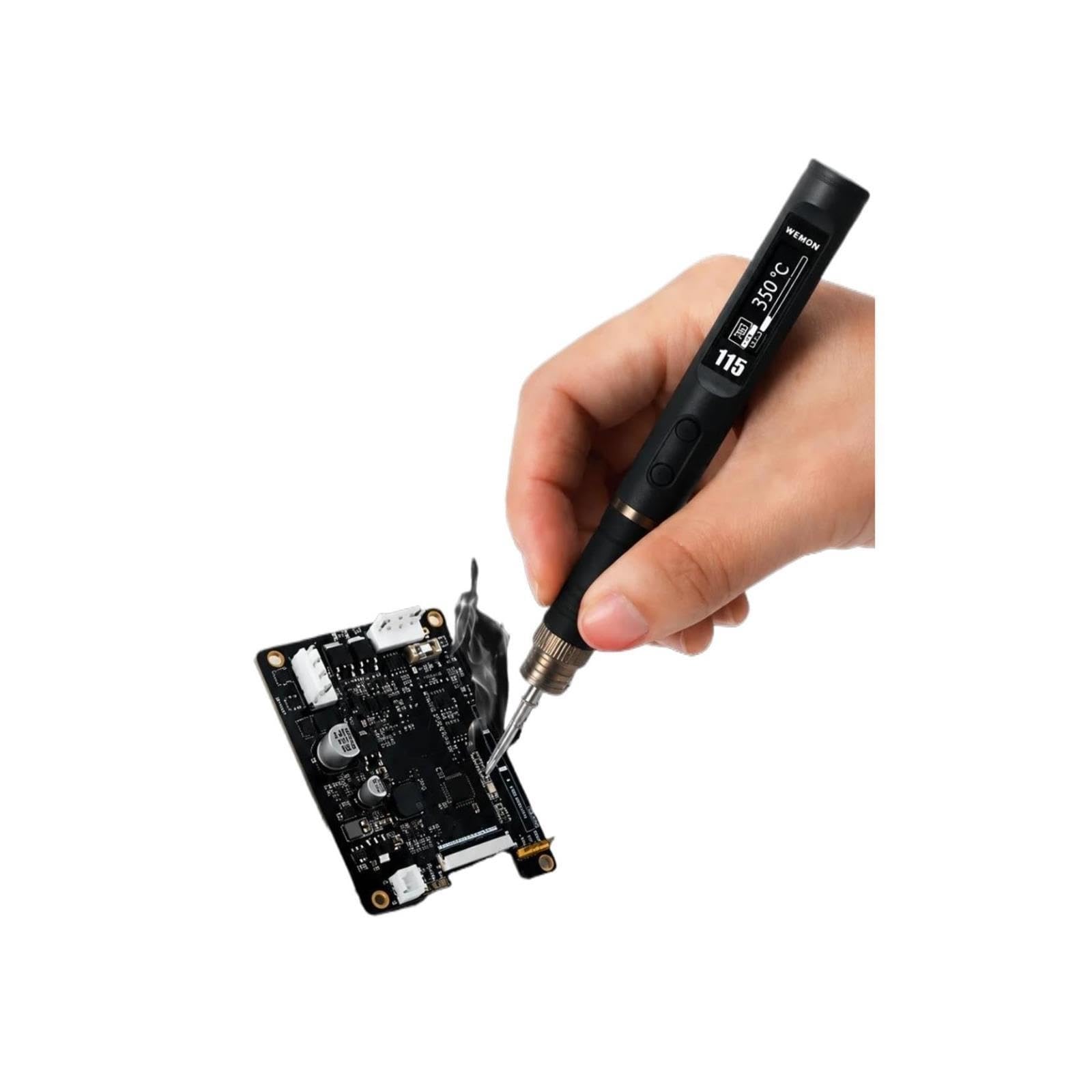 Estación de soldadura, Pluma de pistola para soldar inteligente portátil P12 P245 P210 P115 Kit herramientas reparación calentamiento rápido(P115)
