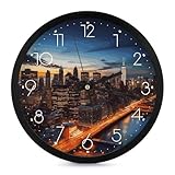Fácil de leer: los números grandes y claros y las manecillas proporcionan una excelente visibilidad desde toda la habitación, lo que hace que comprobar el tiempo sea muy fácil desde cualquier ángulo. Los relojes de pared decorativos de Nueva York están disponibles con un puntero blanco o negro, por lo que puedes elegir el que mejor se adapte a tu estilo