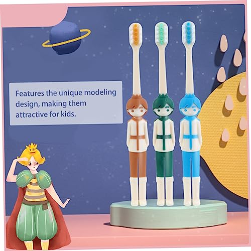 HEALEEP 4stücke Kinderzahn Cartoon Zahnbürsten Tragbare Junge Mädchen Zahnbürste Ergonomisches Design Für Kleinkinder Täglicher Gebrauch Mundpflege Borsten Sicher Verwenden – Bild 5