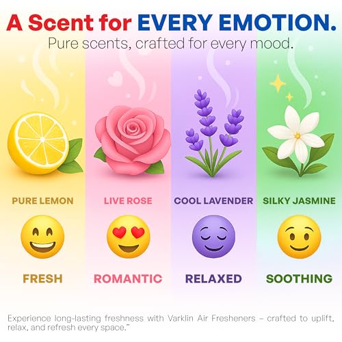 Image of Bathroom Air Freshener Blocks Pack of 4 (50gx4) - Mixed Fragrances: Lavender, Lemon, Jasmine, Rose - Long-Lasting Fragrances, Freshens and Refreshes Bathroom, (200g)