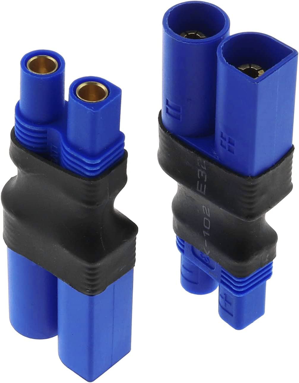Boladge 4 Pezzi Adattatore da EC3 a EC5 Connettore Maschio Femmina RC per Batteria Lipo RC (EC3 Femmina a EC5 Maschio