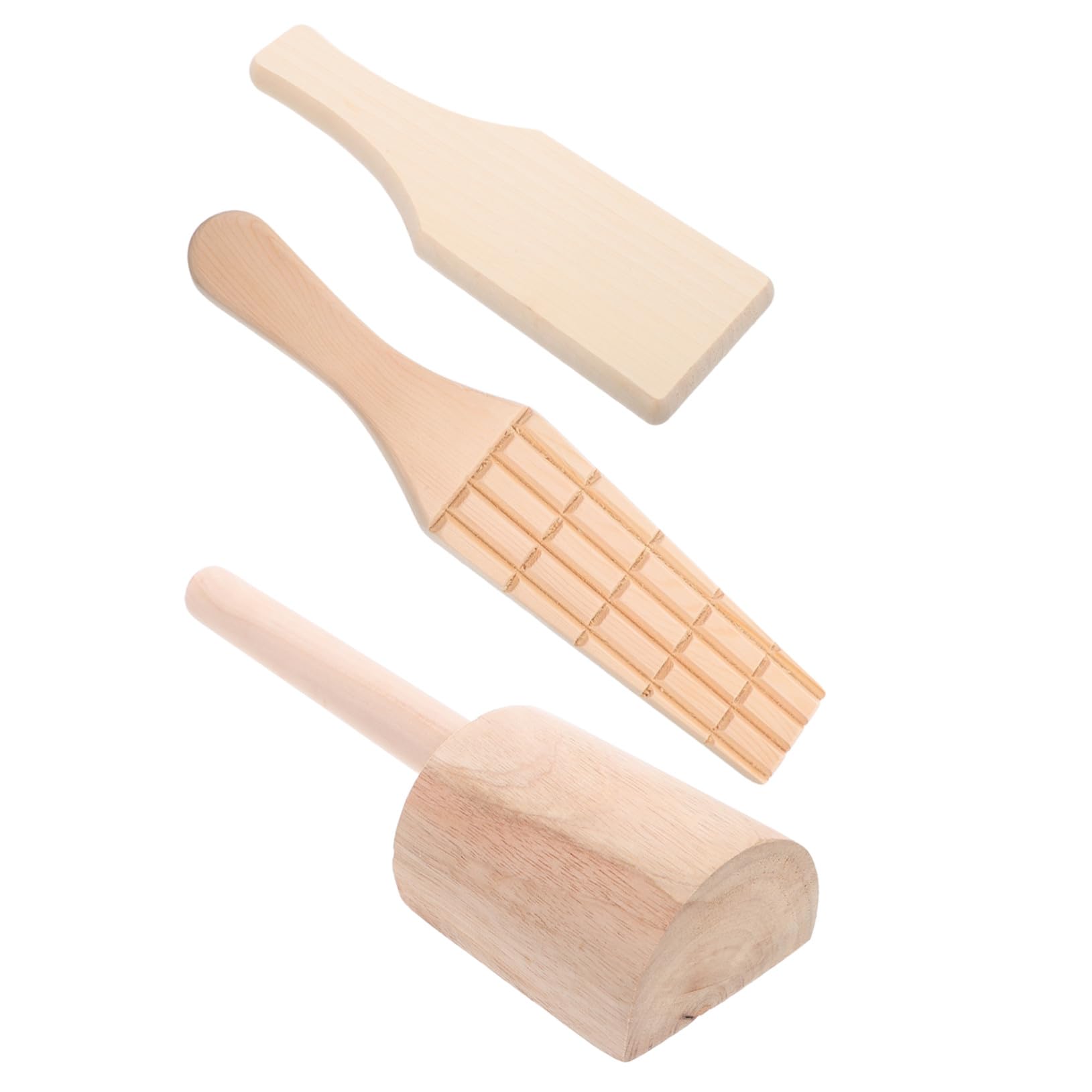 Strumenti in Legno per Ceramica Modellabile, 3 Pezzi, Bordo a Denti, per Ragazzo Ragazza e Creativi, per Laboratori di Ceramica e Scultura in Argilla