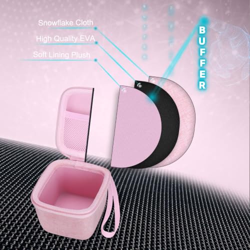 Image of XANAD Hard Case for Oklar /MMIZOO /Medline /IPROVEN Wrist Blood Pressure Cuff Monitor Within Size 4'' x 3'' x 3'',Pink
