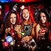 Nonley Light Up Ice Cubes Bulk, 200 PCS Led Ice Cubes for Drinks with Changing Lights, IP67 Waterproof Reusable Glowing Flashing Ice Cube for Club Bar Party Wedding Decor (Multicolor)