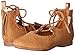 OshKosh B'Gosh Baby-Girl's Bianca Lace-Up Flat Ballet, tan, 9 M US Toddler