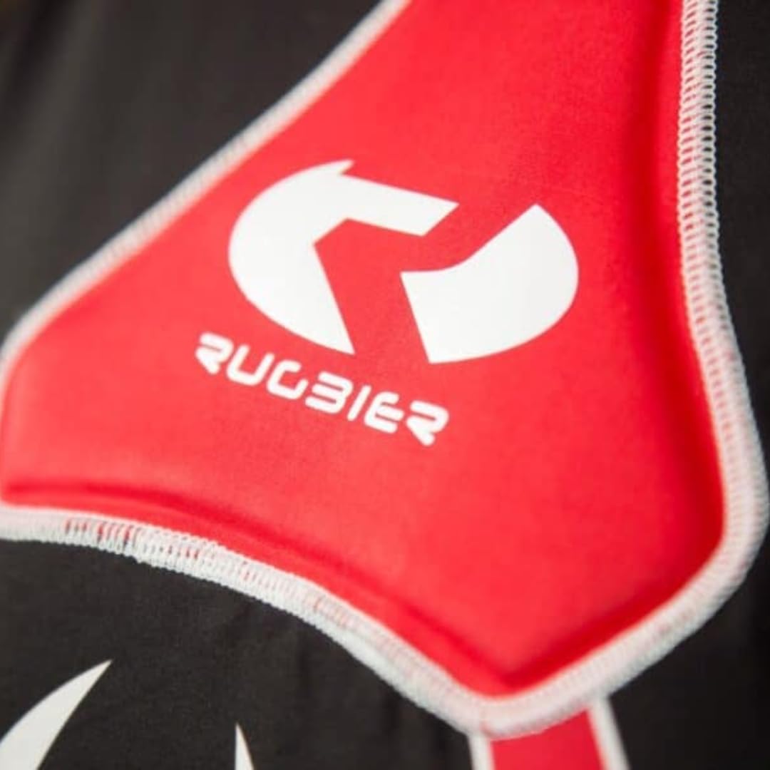 Hombrera de Rugby Profesional para Hombres - Hombrera Rugby Vulcano – Protección de Rugby Acolchada - Categorías Masculinas - Modelo Vulcano Rojo/Negro