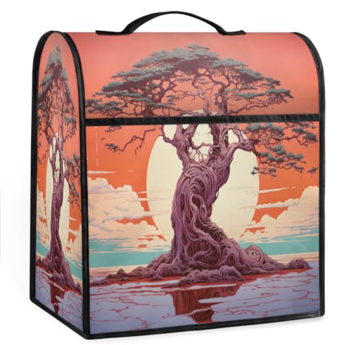 Coffee Maker Cover Ocean World Tree Kitchen Appliance Covers Small Appliance Covers Blender Cover Juicer Cover Dust Covers for Kitchen Appliances with Top Handle and Pockets,Washable,C533