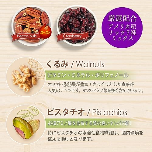 3G CARE U.S.スーパーフード7種ミックスナッツ 1.008kg(28g x 36袋) の商品画像 4