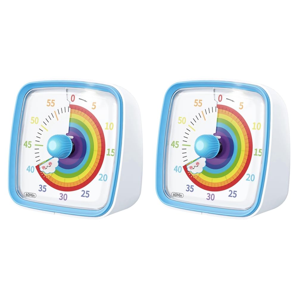 Minuterie Pomodoro pour enfants et adultes idéale pour les devoirs et le bureau en bleu