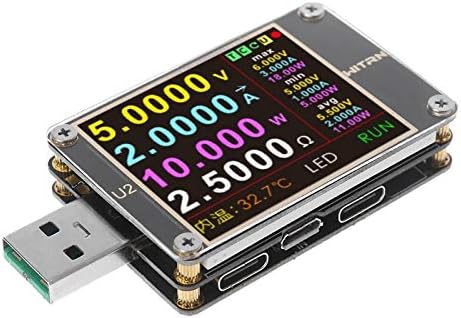 USB Tester QC4.0+ PD3.0 2.0 PPS Quick Charging Protocol Capacity DC Meter 4~24V 5A WITRN-U2 USB Color Display Tester