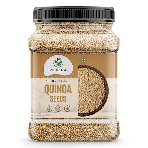Image of Earthy Eats Quinoa Seeds 1000 G| Whole Grain Kitchen Ingredient | Ideal for Salads, Soups and Everyday Cooking | Versatile Pantry Staple for a Variety of Dishes