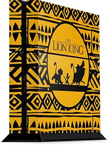 Skinit Decal Gaming Skin Compatible with PS4 Console - Officially Licensed Disney The Lion King Simba Timon and Pumba Tribal Print Design