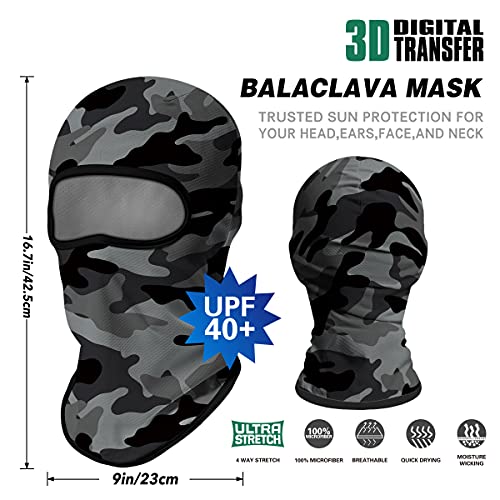 Image of Skull Full ski Mask, 3D Balaclava, UV Sun Protection,Motorcycle /Ski /Scarf /Cycling /Fishing for Men