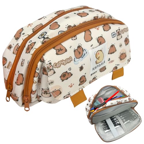 Juvanovo Estuche Capibara con Gran Capacidad - Regalo para Niñas y Niños Juvanovo Estuche Capibara con Gran Capacidad - Regalo para Niñas y Niños
