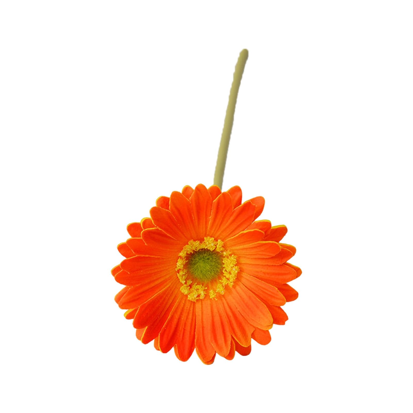 matumou Artificial Gerbera Jamesonii with Stem Realistic Fake Silk Flower Home Office Table Centerpiece Faux Flower Branch Floral