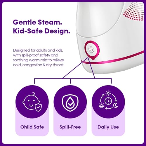 Image of Dealsure Steamer for Face Steam Facial - Nano Cure with UV Sterilization, Nano Ionic Technology, Steamer for Cold and Cough, Inhaler & Vaporizer for Adults & Kids
