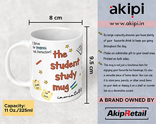 Image of The Student Study Mug - Perfect Back-to-School or College Gift for Student - 11oz Ceramic Coffee Cup ARM579