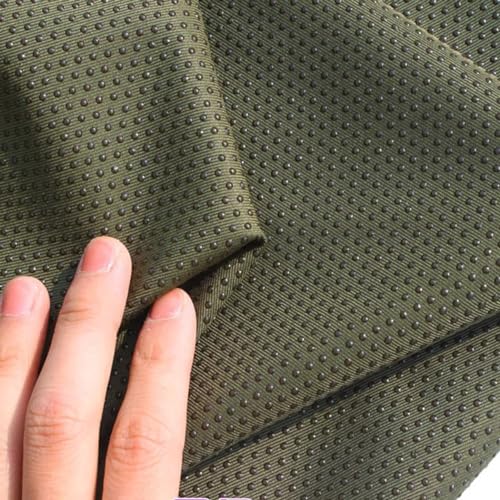 qing yun Rutschfester Stoff mit Kieselgel, 150 cm breit, Anti-Rutsch-Stoff, rutschfeste Matte zum Nähen, Teppich, Matratze, Hausschuhe, Sofakissen (150 x 50 cm, Dunkelgrün)