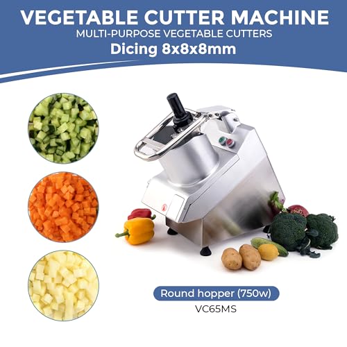 Image of TK Round Hopper Vegetable Chopper Replacement Disc - Universal Round Hopper - Dicing 8mm
