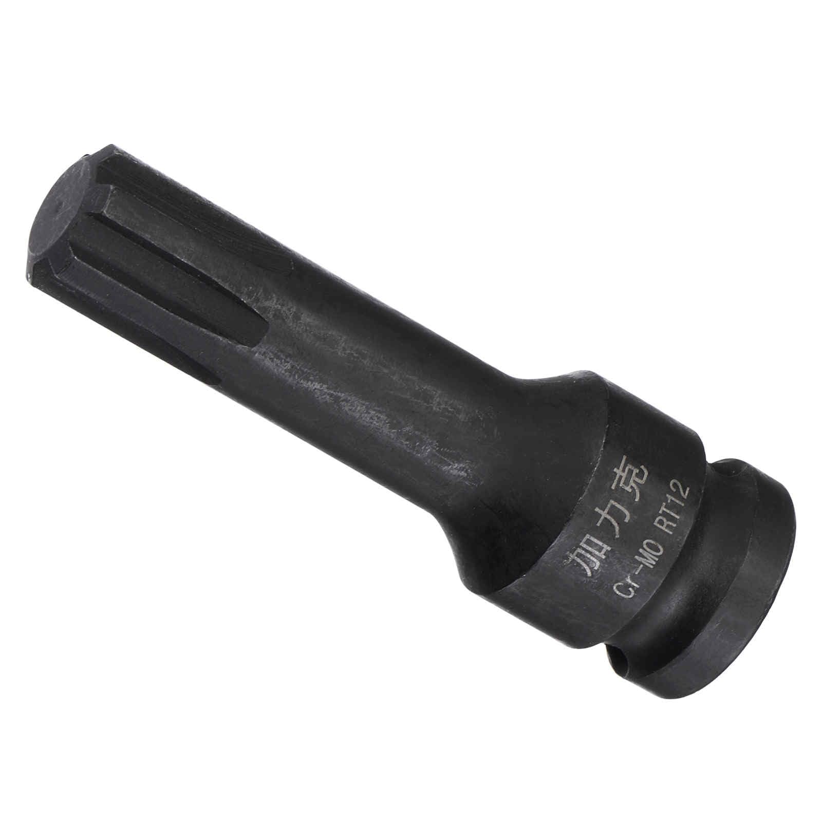CoCud Impact Hex Bit Socket, 12mm Metric 60mm Long, Chrome Molybdenum Steel One Piece Construction 3/8" Drive Impact Socket