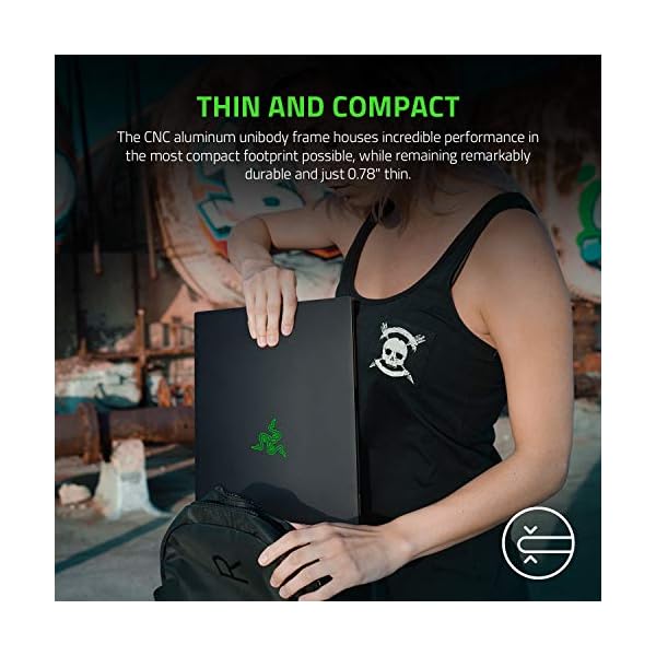 Razer Blade 15 Base Model - 15.6 Inch Gaming Laptop with 144Hz FHD Display (Intel Core i7-11800H, NVIDIA RTX 3060, 16 GB RAM, 512 GB SSD, Chroma RGB, Windows 11) UK Layout | Black - Image 6